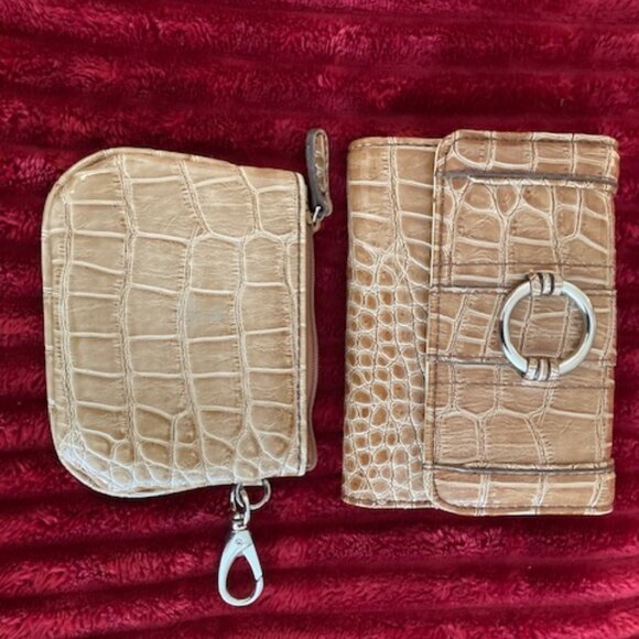 Nine West Brand New Croc Embossed Wallet and Coin Purse - Picture 1 of 5